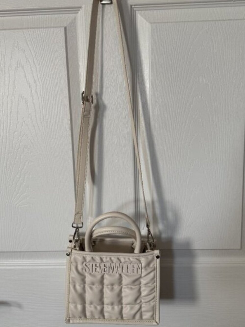 Steve Madden Bniko Convertible Quilted Crossbody Satchel Bag